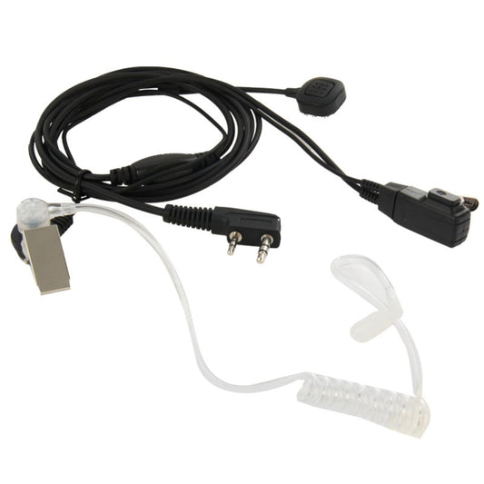 Handheld Transceiver Earpiece Headset for Walkie Talkies, 3.5mm + 2.5mm Plug