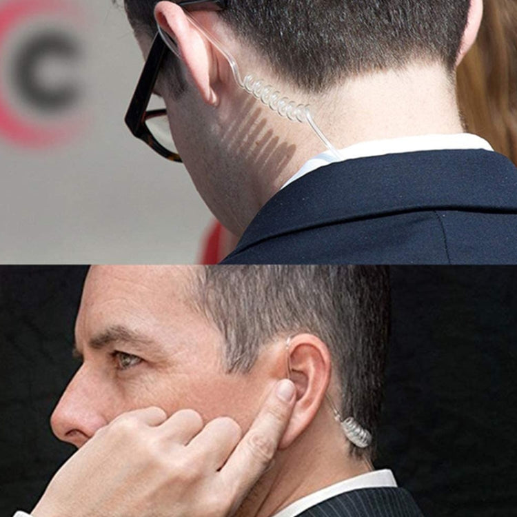 Handheld Transceiver Earpiece Headset for Walkie Talkies, 3.5mm + 2.5mm Plug