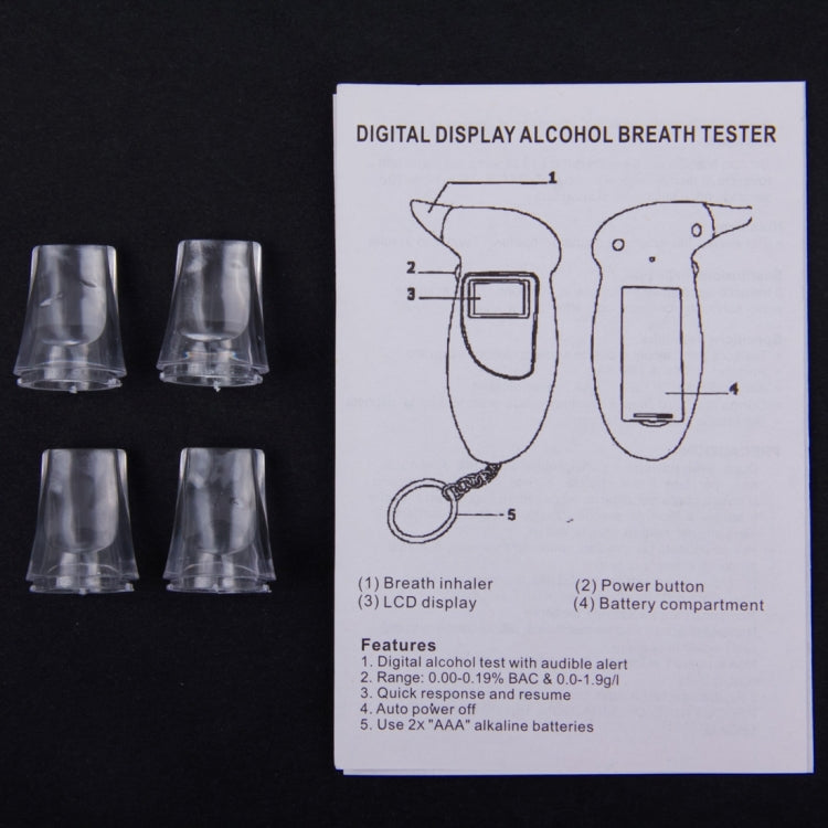 LCD Digital Alcohol Tester Breathalyzer