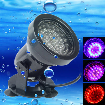 36 LED Amphibious Fish tank / Aquarium Colorful Light, Waterproof depth: 1-1.5m