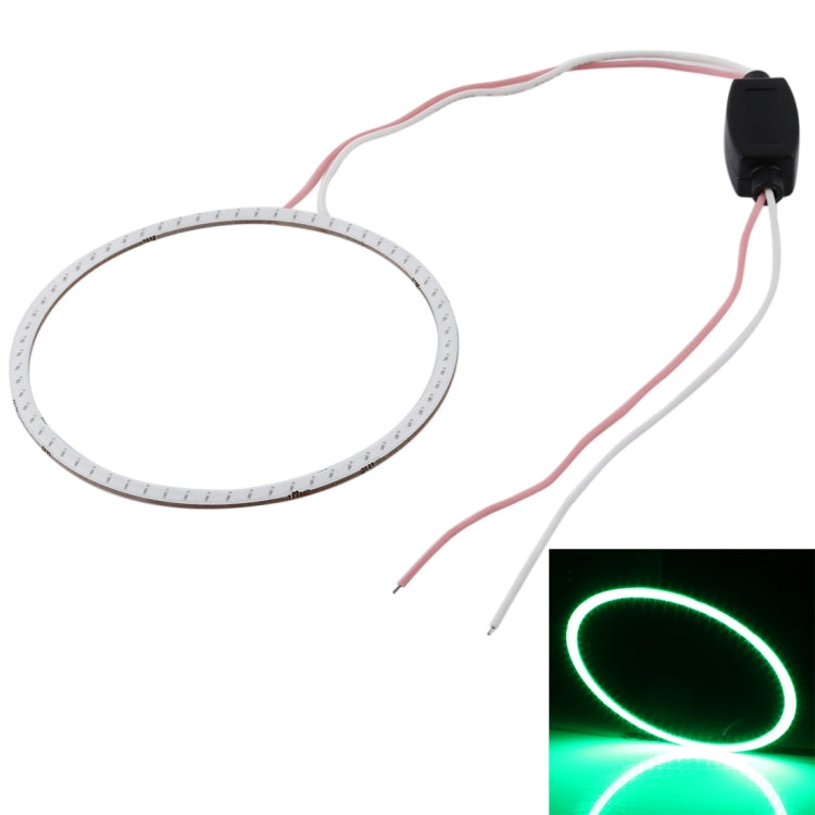 90mm 5W 180LM Angel Eyes Circles Car Headlight COB LED Lights for Vehicles, DC 12-24V