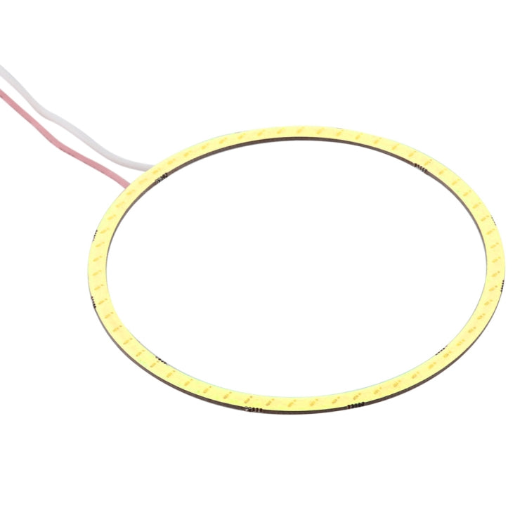 90mm 5W 180LM Angel Eyes Circles Car Headlight COB LED Lights for Vehicles, DC 12-24V