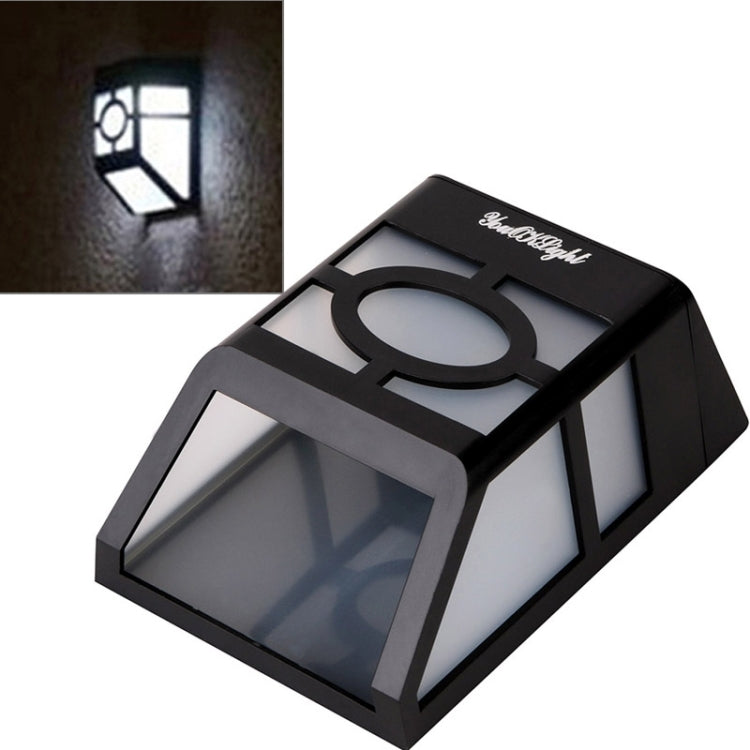 2 LED  Fence Lamp Solar Wall Mounted Light