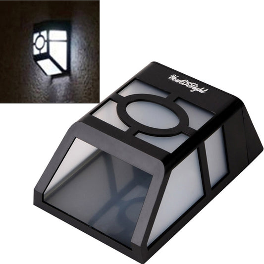 2 LED  Fence Lamp Solar Wall Mounted Light