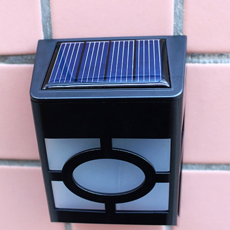 2 LED  Fence Lamp Solar Wall Mounted Light