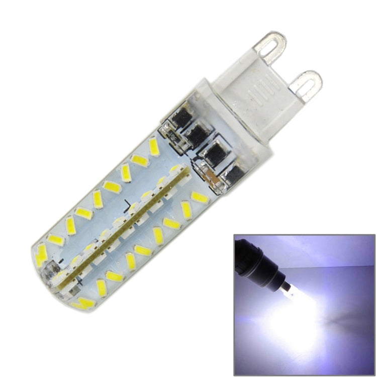G9 5W 450LM 72 LED SMD 3014 Dimmable Silicone Corn Light Bulb, AC 220V (Warm White Light)