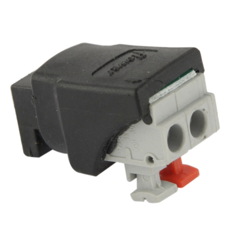 5.5mm x 2.1mm DC Power Male Jack to 2 Conductor Screw Down Connector for LED Light Controller