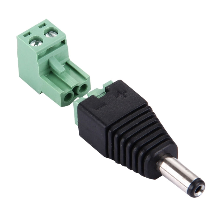 5 PCS 5.5 x 2.1mm DC Power Male Connector for CCTV Camera