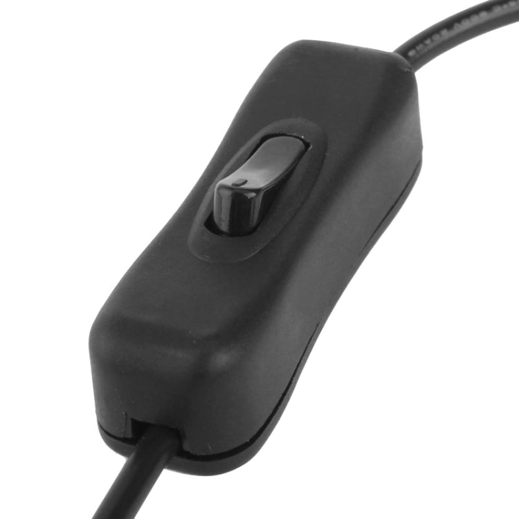 5.5 x 2.1mm Female to 3x Male DC Power Cable Connector with Switch for LED Strip, Length: 30cm