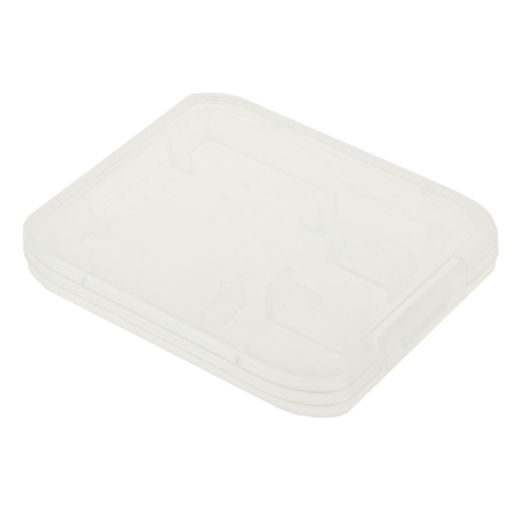 100Pcs Transparent Plastic Storage Card Box for SD Card + Micro SD Card(TF Card)