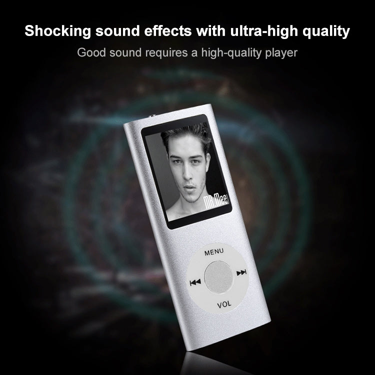 1.8 inch TFT Screen Metal MP4 Player with TF Card Slot, Support Recorder, FM Radio, E-Book and Calendar