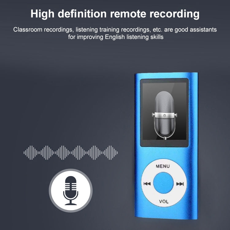 1.8 inch TFT Screen Metal MP4 Player with TF Card Slot, Support Recorder, FM Radio, E-Book and Calendar