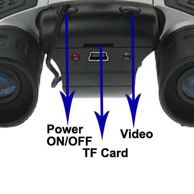 10×25mm 5 in 1 (Binocular Camera + Video Camera + Digital Camera + PC Cam + TF Card Reader) Digital Camera Binoculars,  Field of View: 101m/1000m, Size: 135 × 100 × 24mm
