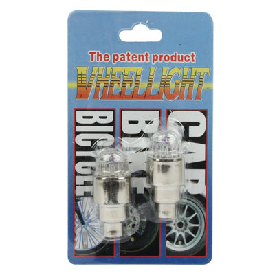 2 pcs Motion Activated LED Tire Colorful Lights for Bikes and Cars Valve Cap