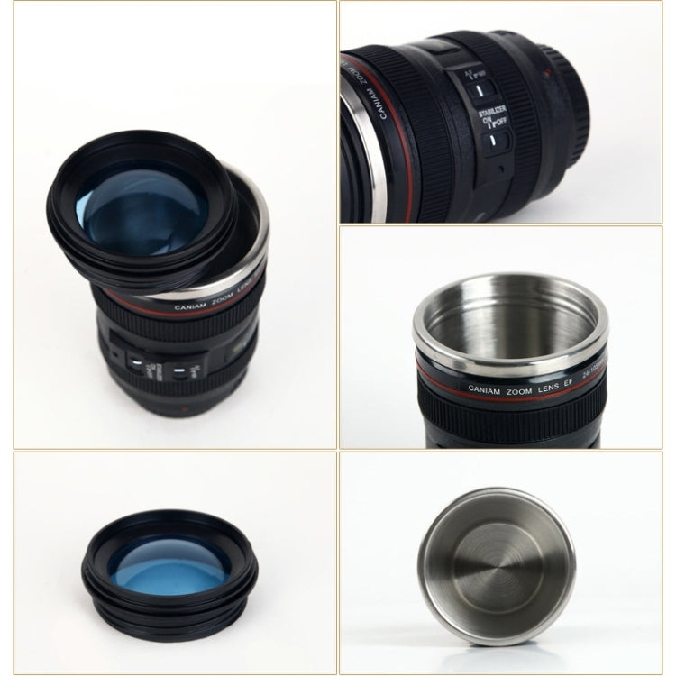 400ML Camera Lens Cup Mug Caniam EF 24-105mm F4 Filter Cup for Coffee Milk Water as Gift