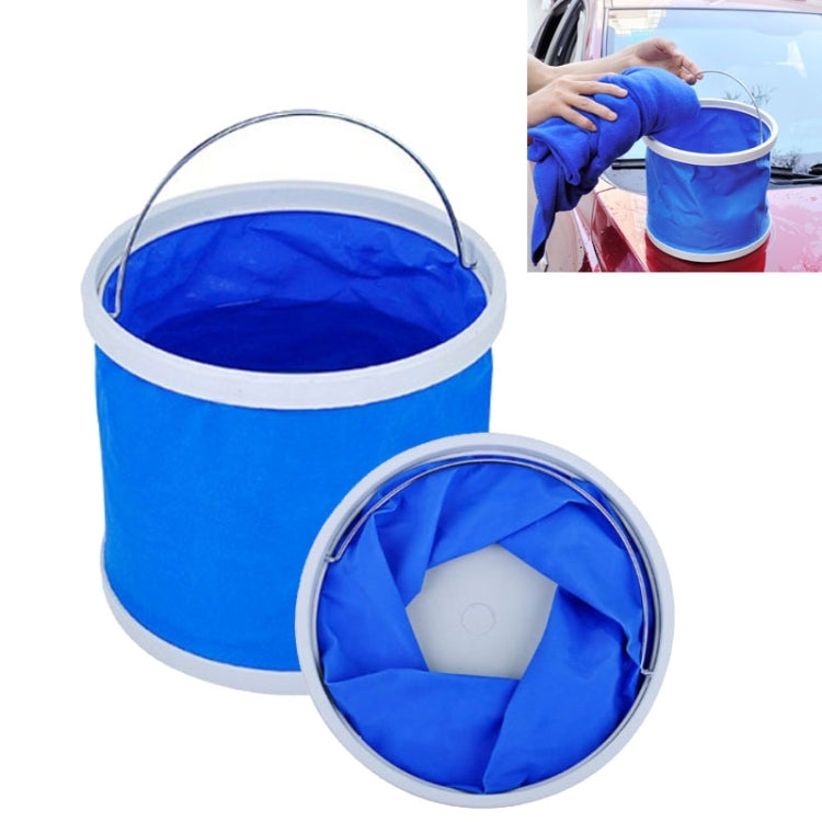 9L Multifunctional Foldable Bucket for Car Washing / Fishing / Storage, Random Color Delivery