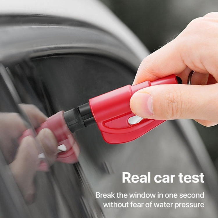 2 in 1 Car Emergency Hammer / Key Chain / Knife Broken Glass Portable Tool