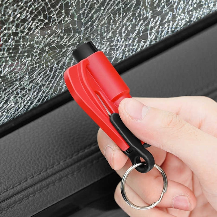 2 in 1 Car Emergency Hammer / Key Chain / Knife Broken Glass Portable Tool