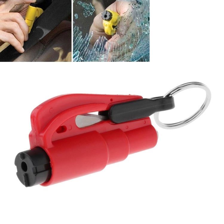 2 in 1 Car Emergency Hammer / Key Chain / Knife Broken Glass Portable Tool