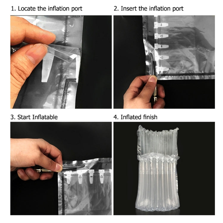 100 PCS Air Column Cushion Bag Packing for Mobile Phones & Gift Box Package, Size: 28 x 18 x 6 cm, Custom Printing and Size are welcome