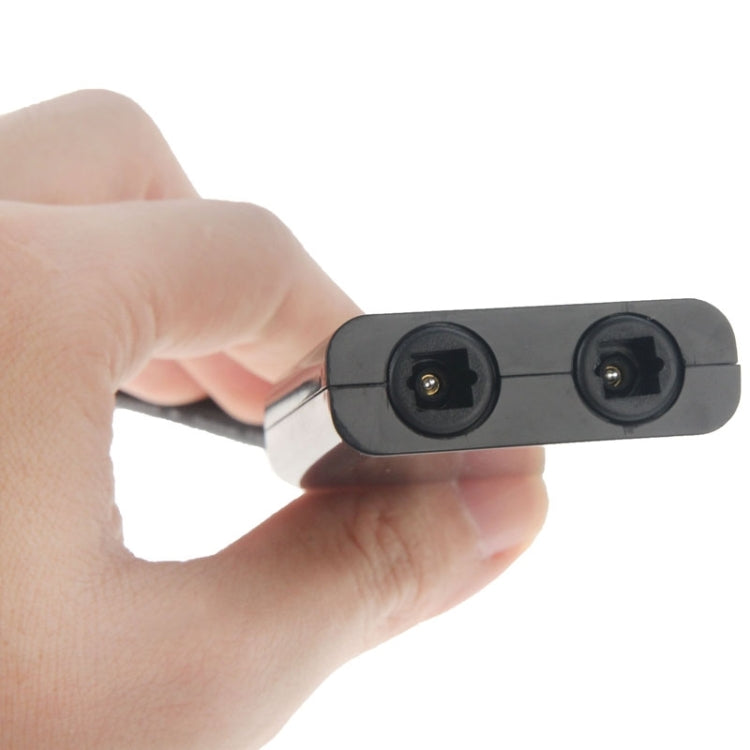 EMK Digital Toslink Optical Fiber Audio Splitter 1 to 2 Cable Adapter for DVD Player