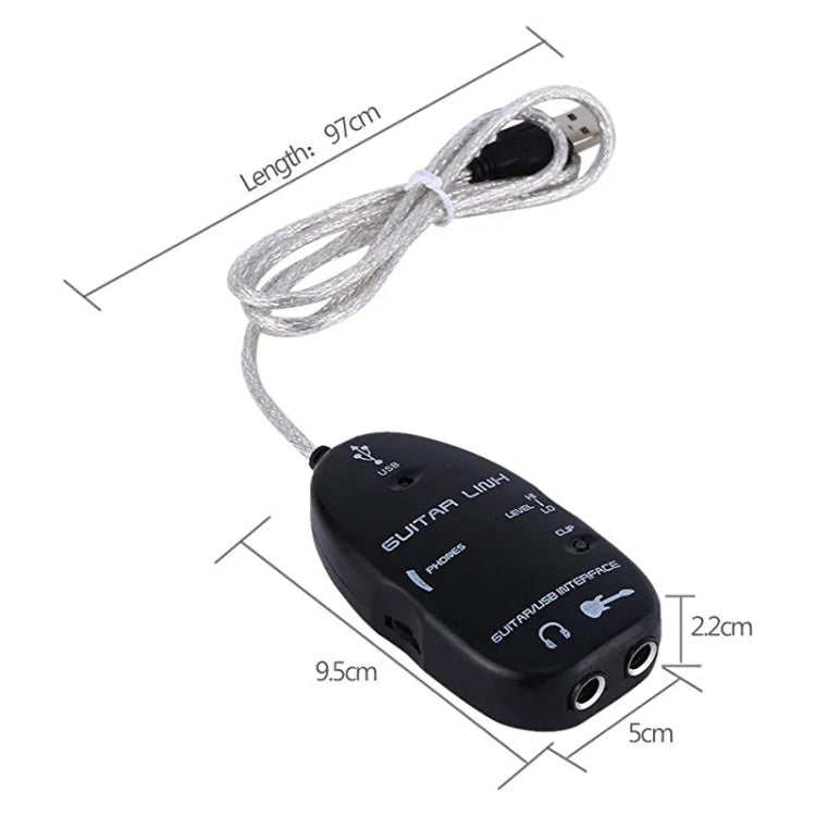 USB Interface Guitar Link Cable PC / MAC Recording