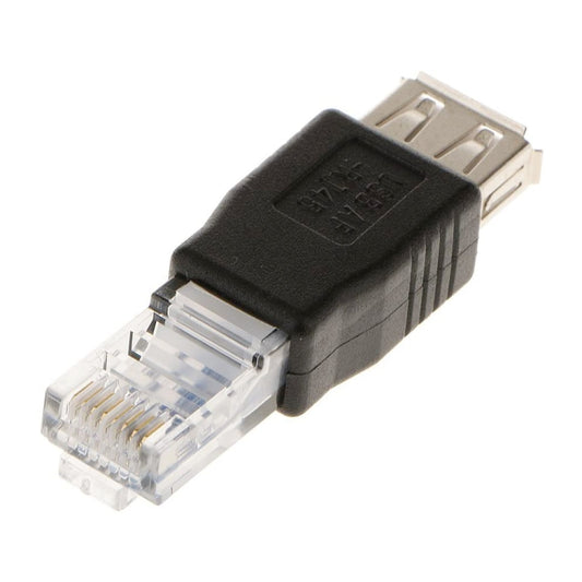 RJ45 Male to USB AF Adapter