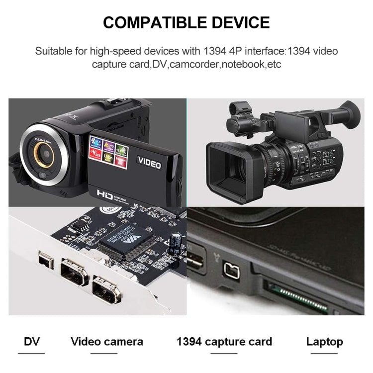 FireWire 800 9 Pin To FireWire 400 4 Pin Cable, Length: 1.5m