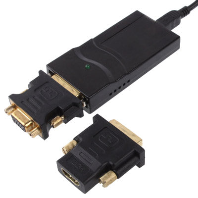 USB 2.0 to DVI / VGA / HDMI Display Adapter, Support Full HD 1080P, Expandable up to 6 Display Units