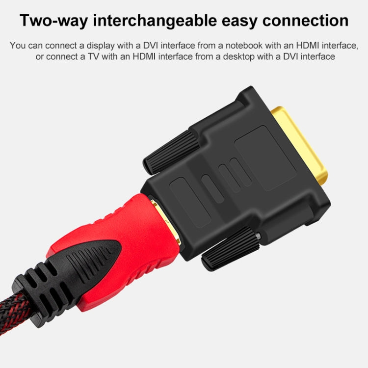 DVI-D 24+1 Pin Male to HDMI 19 Pin Female Adapter for Monitor / HDTV