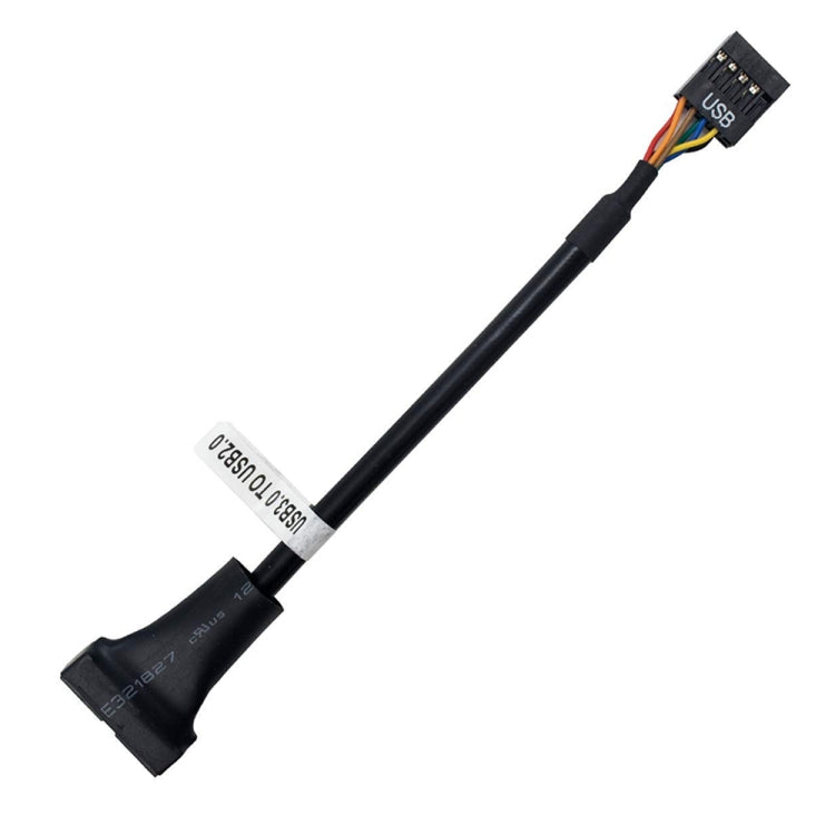USB 2.0 9Pin Motherboard Female to USB 3.0 19Pin Housing Male Adapter Cable, Length: 15cm