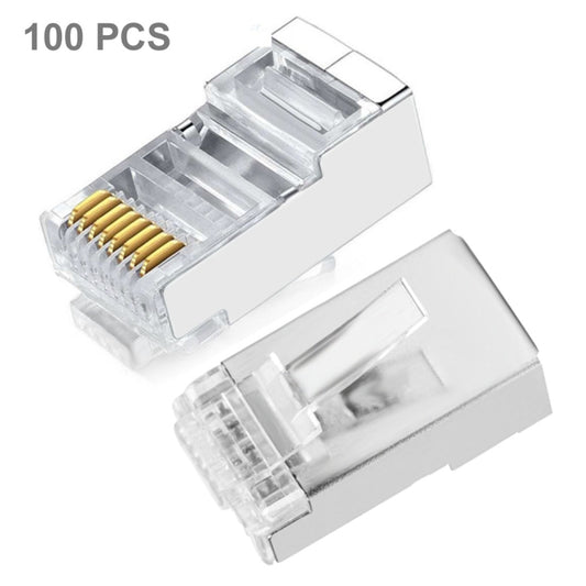 High Quality RJ45 Shielded Plug Cat5 8P8C Lan Connector Network (100 pcs in one packaging , the price is for 100 pcs)