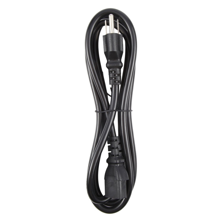 Universal US 3 Prong AC Power Cords for Desktop Computer Printer Monitor Plug, Length: 1.8m