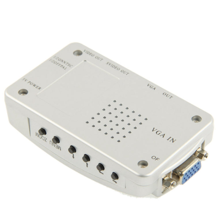 High Resolution VGA Video Conversion VGA to Video S-Video / PC to TV (VGA to AV ) Converter Box