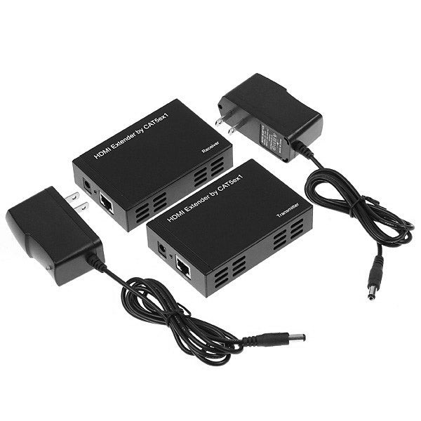 Full HD 1080P HDMI To Extender Transmitter + Receiver over One 100m CAT5E / CAT6 (TCP/IP)
