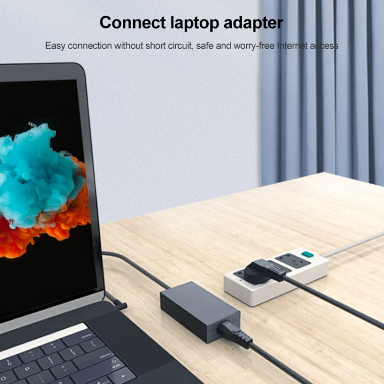 High Quality 3 Prong Style EU Notebook AC Power Cord, Length: 1.8m