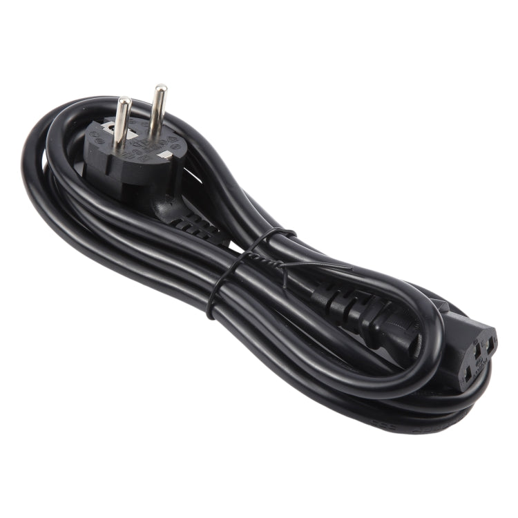 EU Plug Computer PC Power Cord 3 Pin Cable, Length: 1.8m