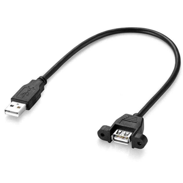 USB 2.0 AM to AF Mount Pannel Cable, Length: 30cm
