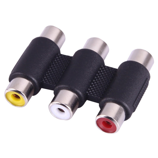 Female to Female AV 3 RCA Audio Video Coupler Adapter