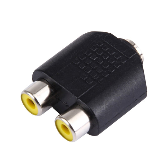3.5mm Female to 2 RCA Female Adapter