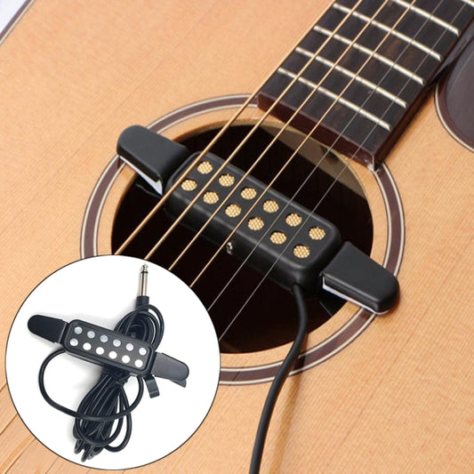 Free Hole Guitar Sound Pickup with Cable