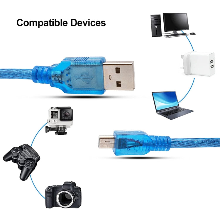 USB 2.0 AM to Mini USB Male Adapter Cable , Length: 30cm
