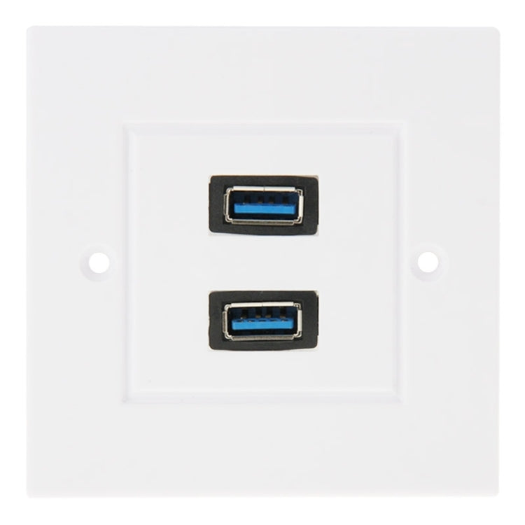Dual USB 3.0 Female Plugs Home Wall Charger Plate Wall Plate Panel