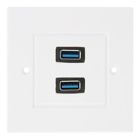 Dual USB 3.0 Female Plugs Home Wall Charger Plate Wall Plate Panel