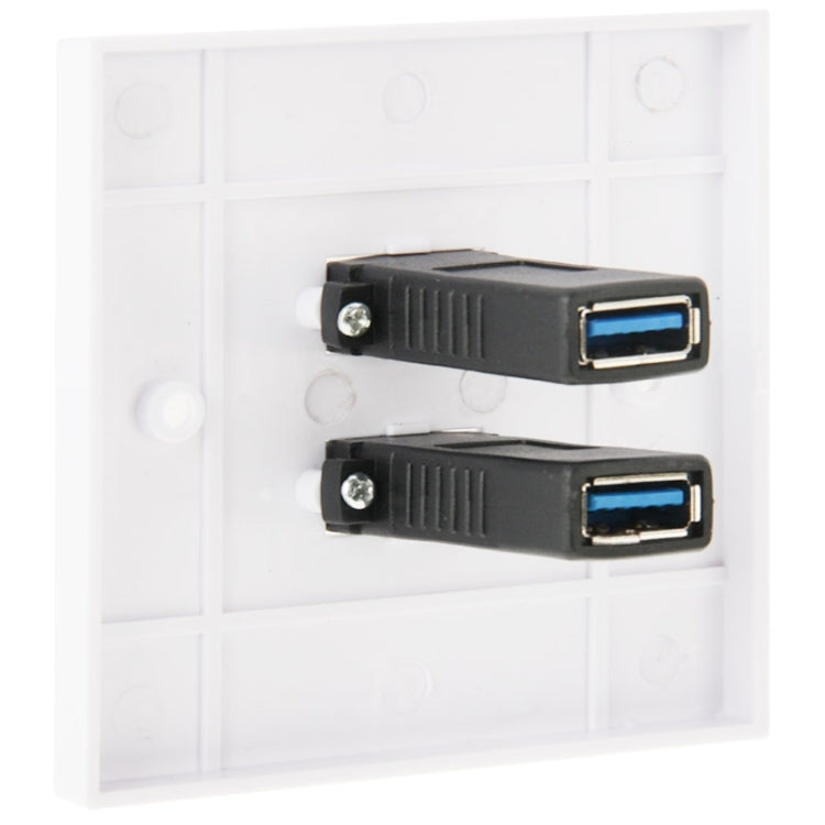 Dual USB 3.0 Female Plugs Home Wall Charger Plate Wall Plate Panel