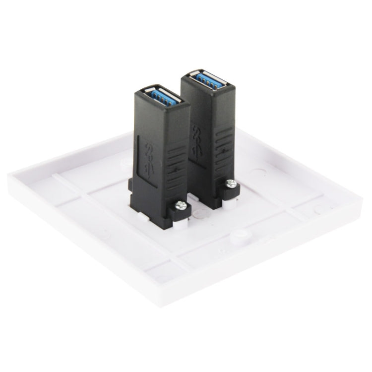 Dual USB 3.0 Female Plugs Home Wall Charger Plate Wall Plate Panel