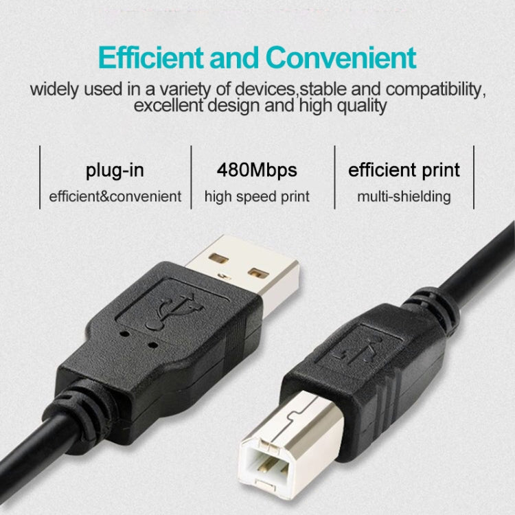 USB 2.0 A Male to B Male Extension / Data Transfer / Printer Cable, Length: 4.5m