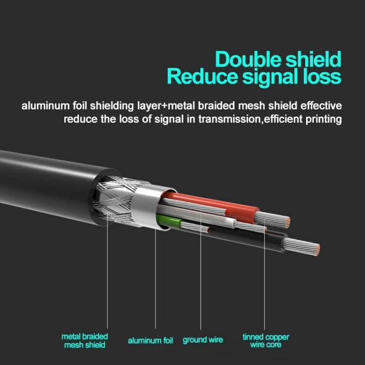 USB 2.0 A Male to B Male Extension / Data Transfer / Printer Cable, Length: 4.5m