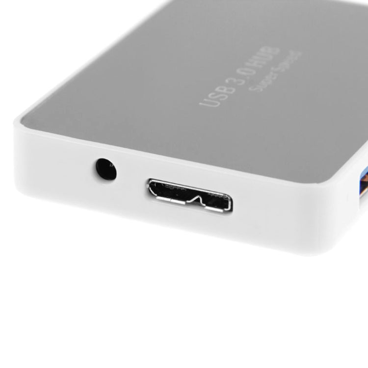 CR-H302 Mirror Surface 4 Ports USB 3.0 Super Speed 5Gbps HUB + 60cm USB 3.0 Transmission Cable