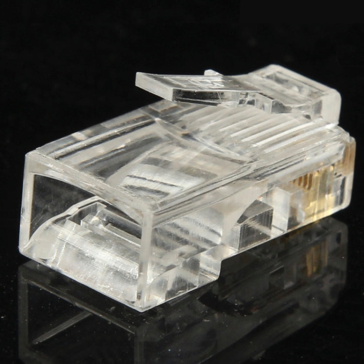 100pcs /Pack High-Performance RJ45 Connector Modular Plug, Gold: 3u 3 Feet